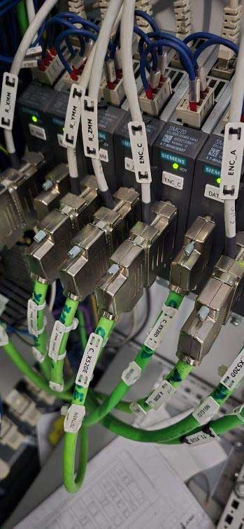 The Siemens drives that all the Heidenhain encoders feedback through
